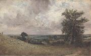 John Constable West End Fields,Hampstead,noon oil on canvas